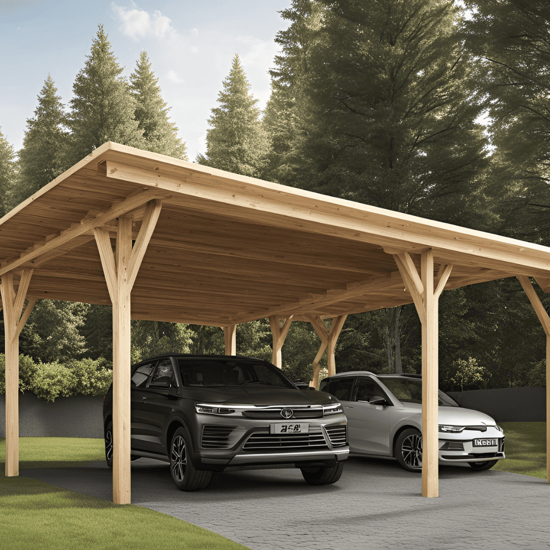 création carport bois voiture montluçon (2)